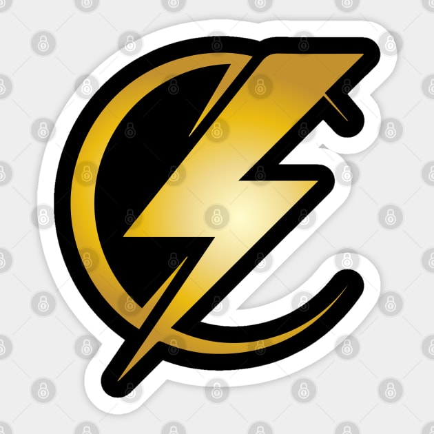 Gold Flash Sticker by turkyilmazdesigns